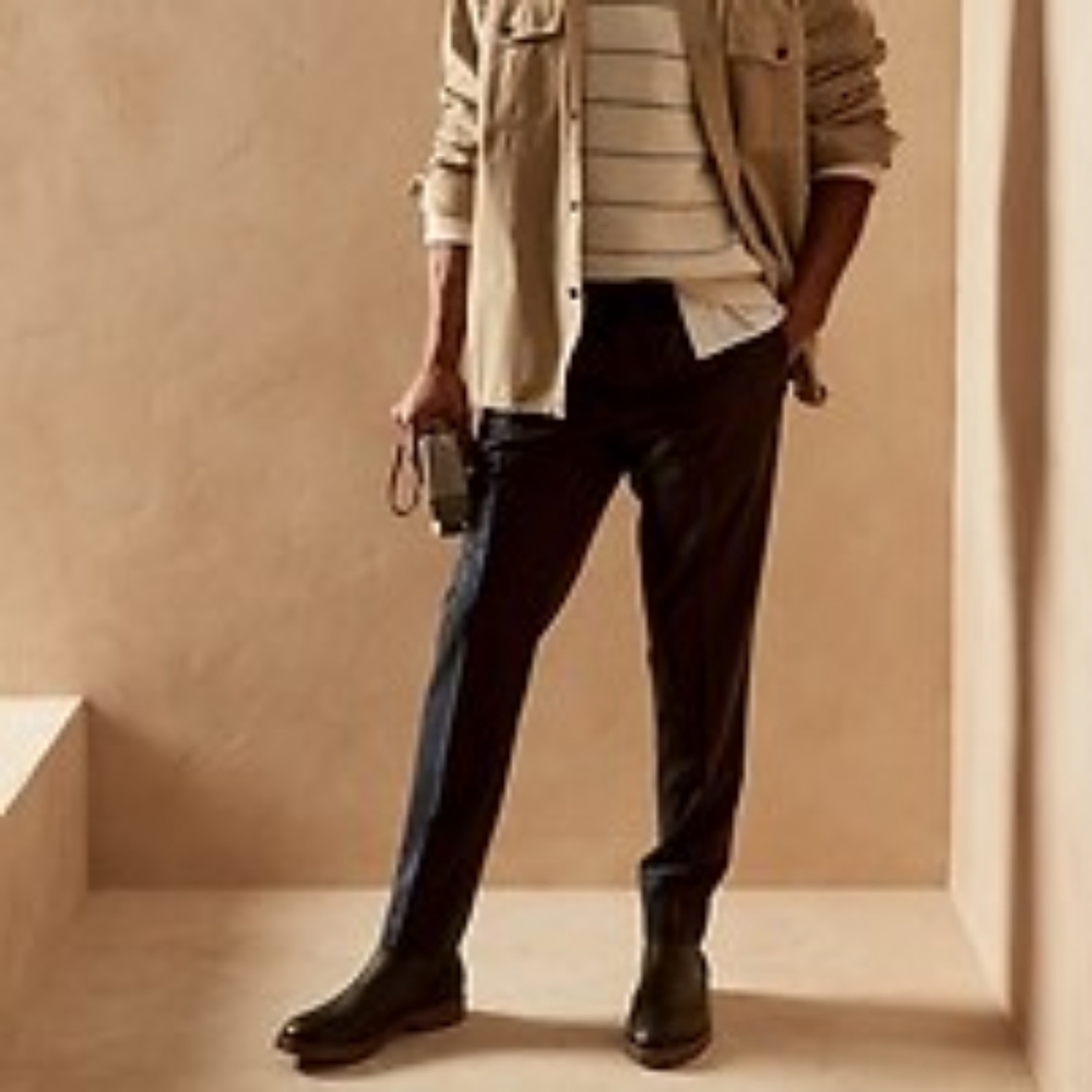 Men's Banana Republic Italian Wool Flannel Joggers